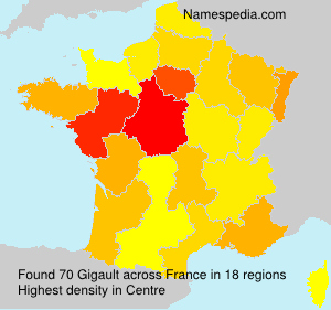 Surname Gigault in France