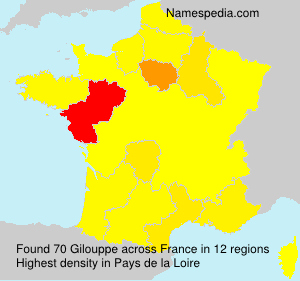 Surname Gilouppe in France