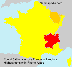 Surname Giotta in France