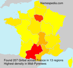 Surname Girbal in France
