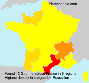 Surname Gironne in France