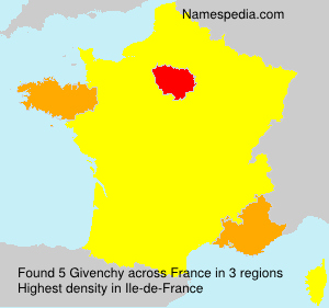 Surname Givenchy in France