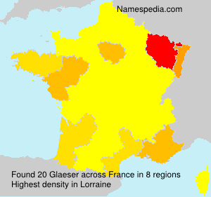 Surname Glaeser in France