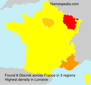 Surname Glavnik in France