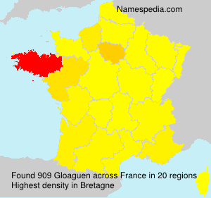 Surname Gloaguen in France