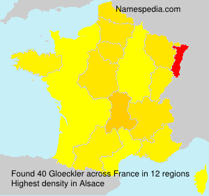 Surname Gloeckler in France