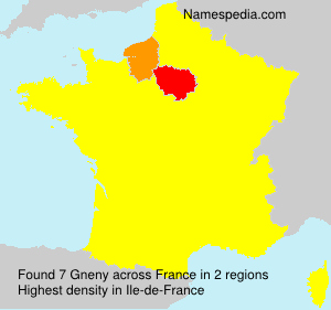 Surname Gneny in France