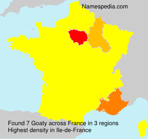 Surname Goaty in France