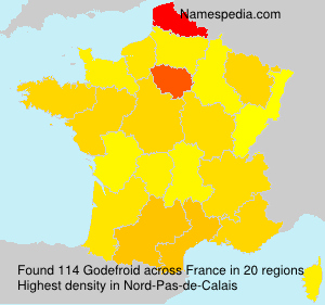 Surname Godefroid in France