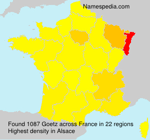 Surname Goetz in France