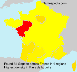 Surname Gogeon in France