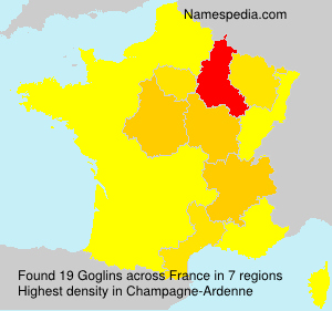 Surname Goglins in France