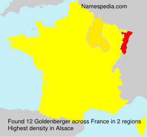 Surname Goldenberger in France