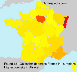 Surname Goldschmidt in France