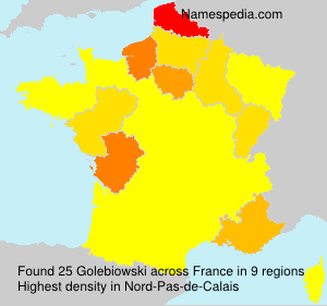 Surname Golebiowski in France