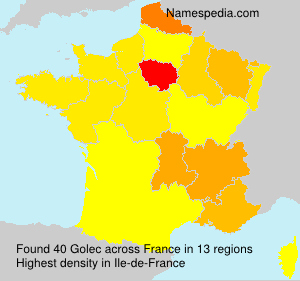 Surname Golec in France