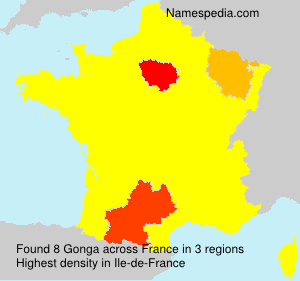 Surname Gonga in France