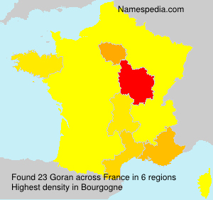 Surname Goran in France