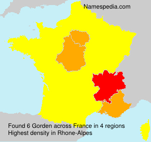Surname Gorden in France