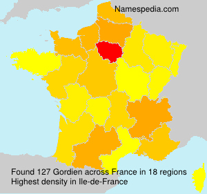 Surname Gordien in France