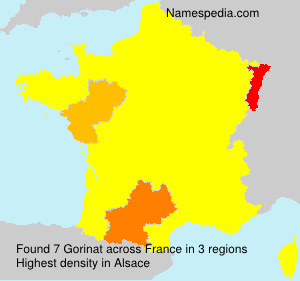 Surname Gorinat in France