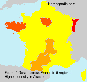 Surname Gosch in France