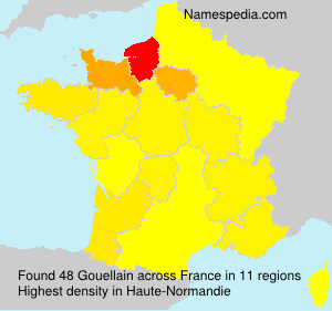 Surname Gouellain in France