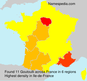 Surname Goutoulli in France