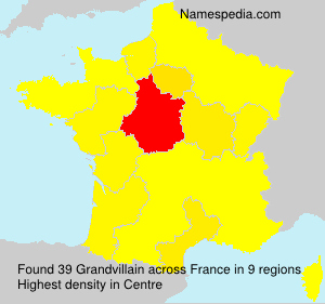 Surname Grandvillain in France