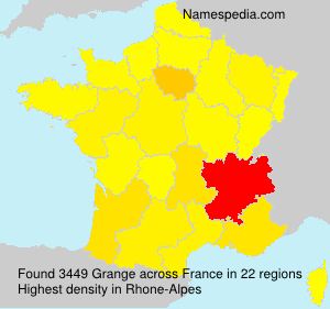 Surname Grange in France