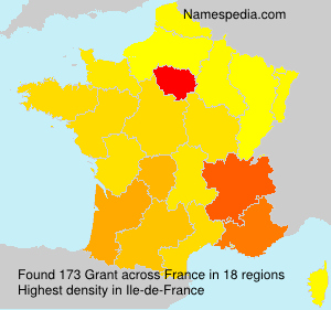 Surname Grant in France