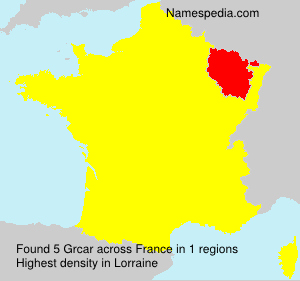 Surname Grcar in France