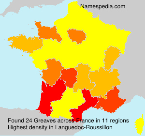 Surname Greaves in France
