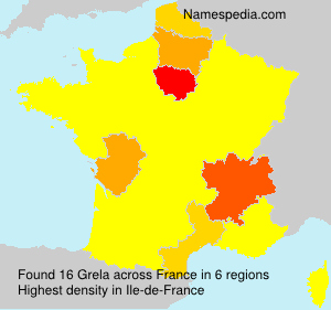 Surname Grela in France