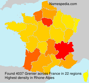 Surname Grenier in France