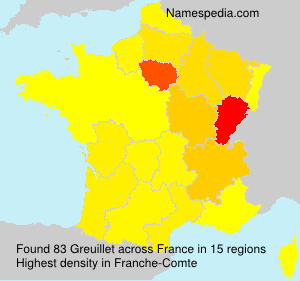 Surname Greuillet in France