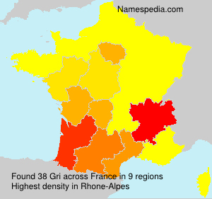 Surname Gri in France