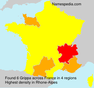 Surname Grippa in France