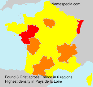 Surname Grist in France