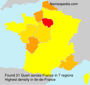 Surname Gueri in France