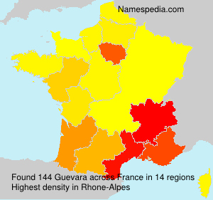 Surname Guevara in France