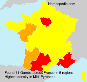 Surname Gumbs in France