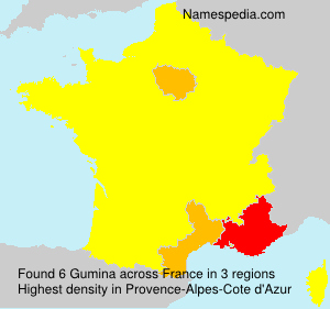 Surname Gumina in France
