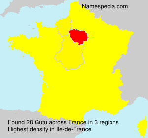 Surname Gutu in France