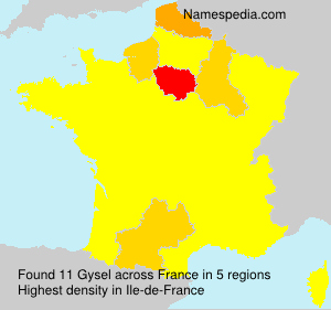 Surname Gysel in France