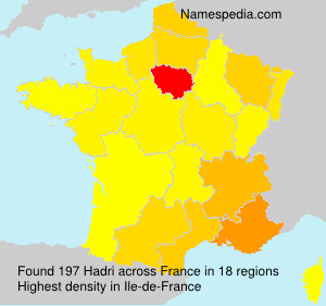 Surname Hadri in France