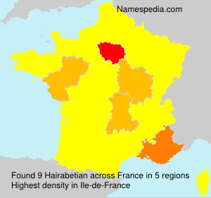 Surname Hairabetian in France