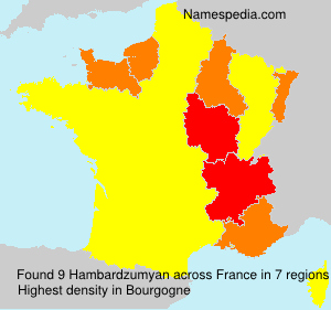 Surname Hambardzumyan in France