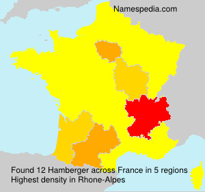 Surname Hamberger in France