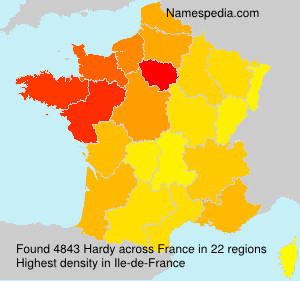 Surname Hardy in France